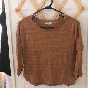 Madewell hemp 3/4 sleeve shirt